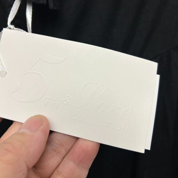 5th & Love Long Dress Women Size Large L Black Sleeveless Neck Strap New w/ Tags - Picture 5 of 9